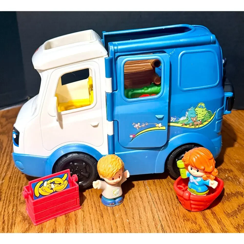 Fisher Price Little People Songs & Sounds Camper RV 2 kids boat cooler lights